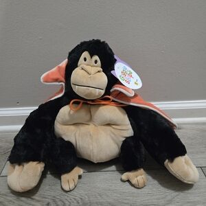 Gigglescape 12" Halloween Gorilla with cape plush Target Exclusive Fun! So Soft!
